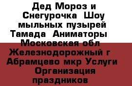 Дед Мороз и Снегурочка. Шоу мыльных пузырей. Тамада. Аниматоры. - Московская обл., Железнодорожный г., Абрамцево мкр Услуги » Организация праздников   